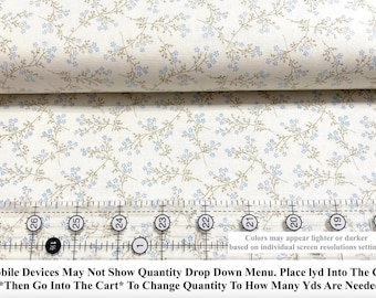Tela de algodón con estampado floral Seabreeze de Edyta Sitar, de Laundry Basket Quilt, 623 lb.