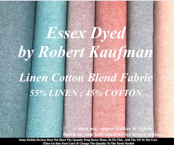Essex Yarn Dye Collection - Graphite - Robert Kaufman - PER QUARTER METRE Essex Yarn Dye Collection - Graphite - Robert Kaufman - PER QUARTER METRE