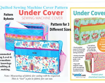 PATTERN Quilted Sewing Machine Cover Sewing; Sewing Level 4; See all Photos & Read Description