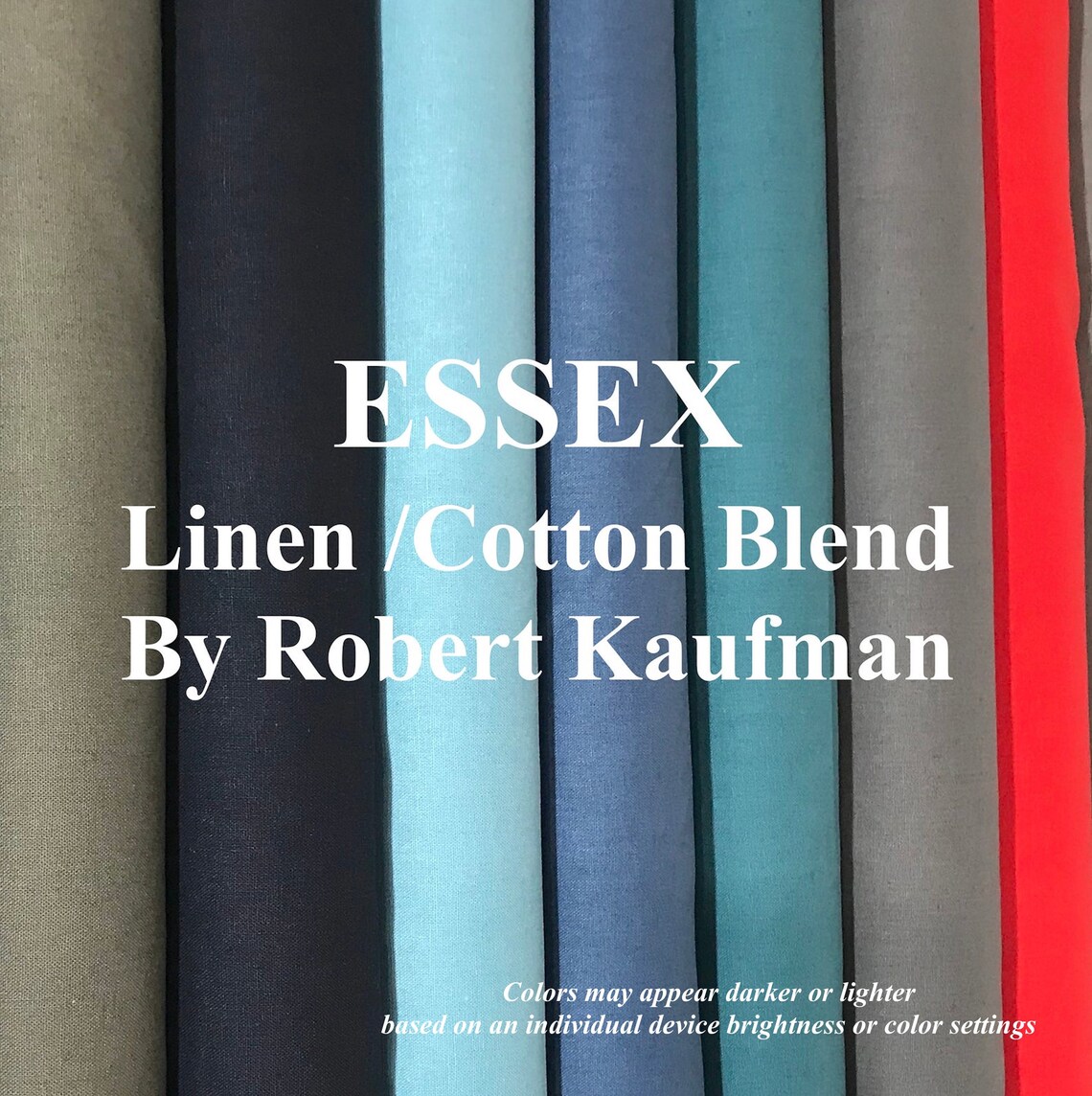 Essex by Robert Kaufman Linen Cotton Blend Fabric by Yard E014 Etsy