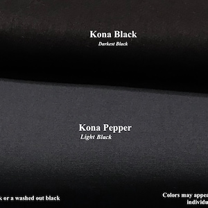 KONA Cotton PEPPER Sold Fabric (Light-Black ) By Robert Kaufman; K001-359 100% Quilt Cotton ; Pls See All Photos-Read Description