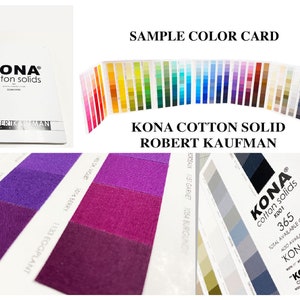 KONA COLOR CARD Swatches 365 Colors New Release by Robert Kaufman Fabric