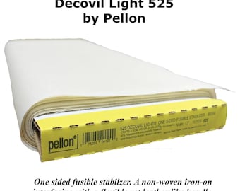 Decovil Light 525 Non-Woven Interfacing w Leather-Like Handle Pellon 17" WIDE Ships Folded