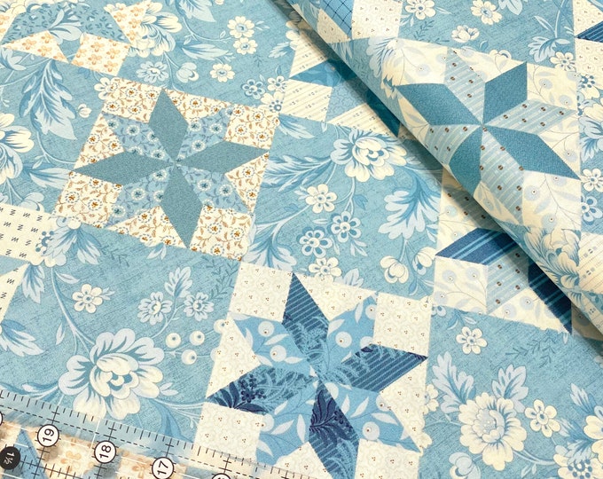 BLUEBIRD by Edyta Sitar Fabric Laundry Basket Quilt A9848B 100