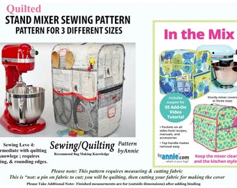 KitchenAid Stand Mixer Cover Sewing Tutorial - Free Printable Pattern 