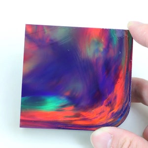 Oparex Opal 134g OLP376 Violet Dream Purple Imitation Opal Rough Block Slab with Aurora / Nebula Pattern for handmade opal pendant