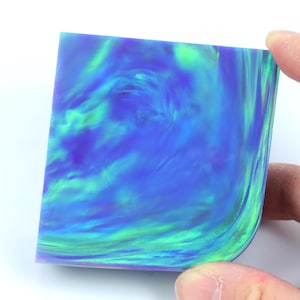 Oparex Opal 121g OLP340 Aurora Violet Purple Imitation Opal Rough with Aurora Nebula Pattern for handmade opal jewelry ring and pendant