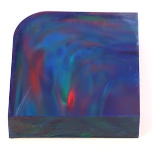 Oparex Opal OLP395 116g Starry Universe Imitation Opal Rough Stone Block with Nebula Pattern