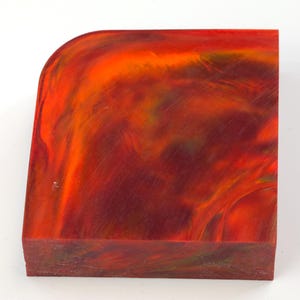 Oparex Opal OLP345 125g Opale artificiale grezzo rosso rubino con motivo Aurora