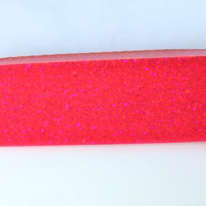Oparex Opal 71g OLP425 Glitter Opal Pink Red Imitation Opal Block Stone Rough with Glitter / Pinfire Pattern for stone carving and inlay