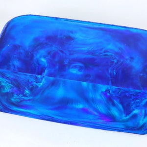 Oparex Opal 566g OLP350 Deep Ocean Imitation Opal Rough Stone Block with Aurora / Nebula Pattern resin handmade jewelry wood pen gift