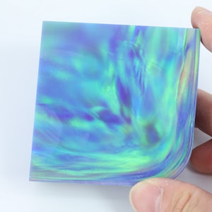 Oparex Opal 136g OLP340 Aurora Violet Purple Imitation Opal Rough with Aurora Nebula Pattern for handmade opal jewelry ring and pendant