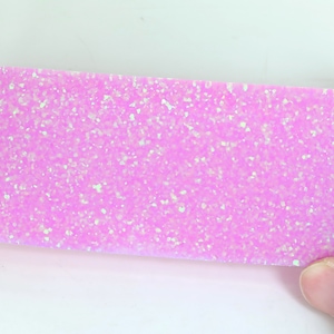 Oparex Opal 125g OLP410 Glitter Opal Pink Imitation Opal Block Stone Rough with Glitter / Pinfire Pattern for stone carving and inlay