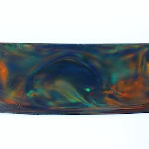 Oparex Opal 2mm Slice OLP390 Aurora Black Imitation Opal Flatwith Aurora Nebula Pattern for resin DIY wood inlay silver ring pendant charm 2