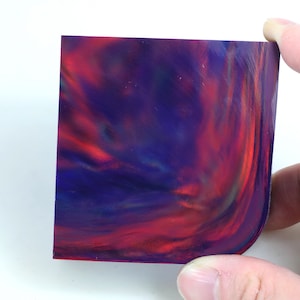 Oparex Opal 122g OLP376 Violet Dream Purple Imitation Opal Rough Block Slab with Aurora / Nebula Pattern for handmade opal pendant