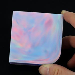 Oparex Opal 123g OLP387 Unicorn Purple Imitation Opal Rough with Aurora / Nebula Pattern for handmade opal jewelry ring pendant