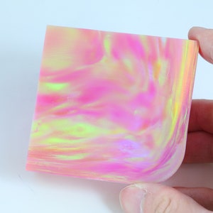 Oparex Opal 136g OLP307 Coral Lover Pink Imitation Opal Rough with Aurora / Nebula Pattern for handmade opal jewelry ring and pendant