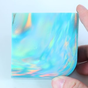 Oparex Opal 126g OLP303 Dreamy Green Imitation Opal Rough Block Stone with Aurora / Nebula Pattern for resin doublet ring handmade jewelry