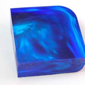 Oparex Opal 129g OLP350 Deep Ocean Imitation Block with Aurora,Nebula Pattern handmade jewelry
