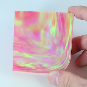 Oparex Opal 118g OLP307 Coral Lover Pink Imitation Opal Rough with Aurora / Nebula Pattern for handmade opal jewelry ring and pendant