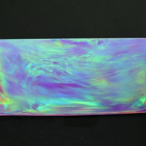 Bendable Oparex Opal 2mm Slice OLP340 Aurora Violet Imitation Opal Flat with Aurora Nebula custom DIY marrige wood ring pendant bracelet 2