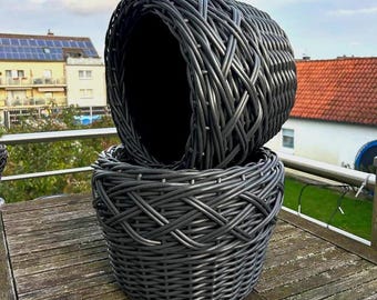 Panier en rotin tressé à la main - Une solution de rangement bohème pour un style de maison naturel