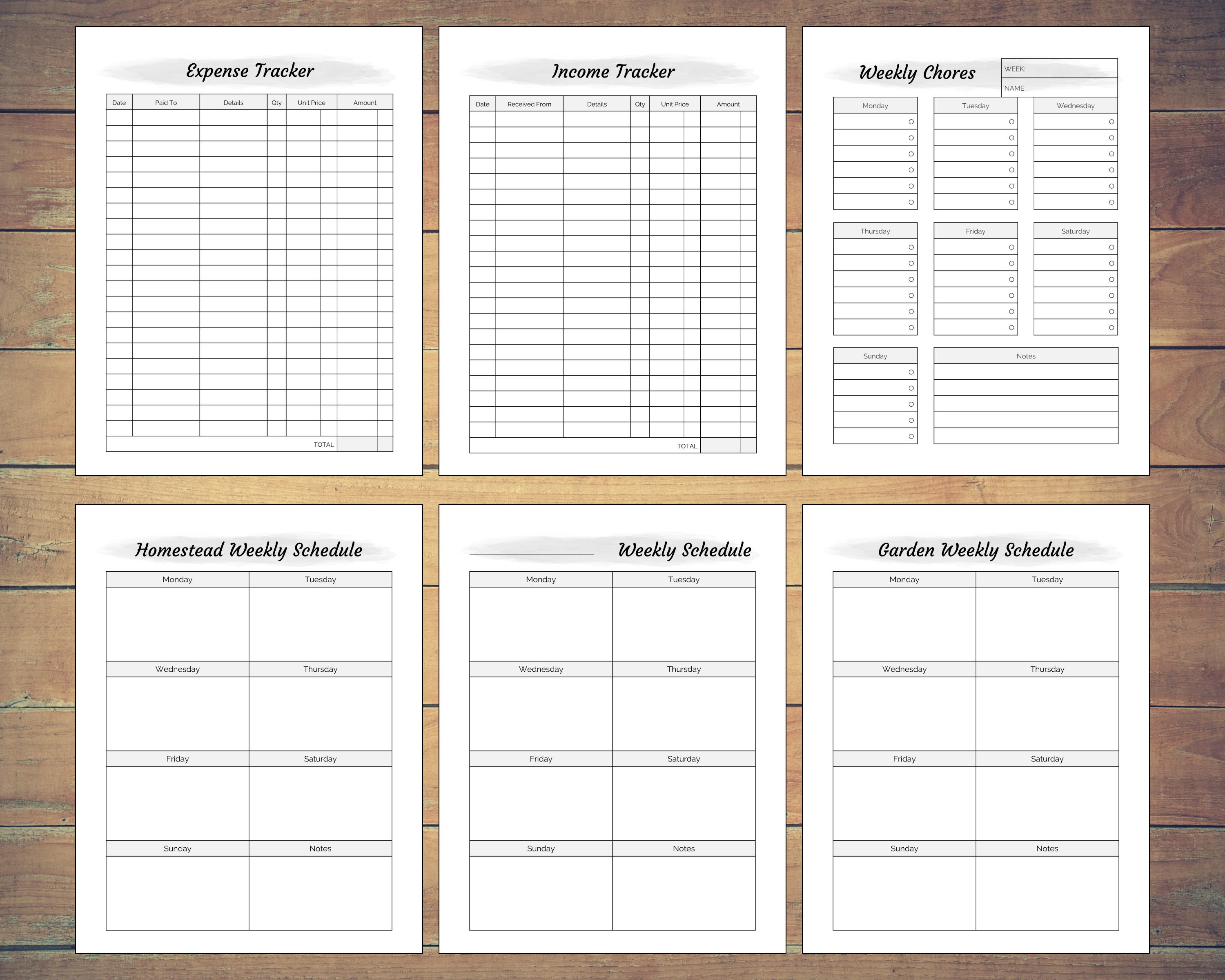Printable Homesteading Planner & Log Book, Record Keeping and Farm