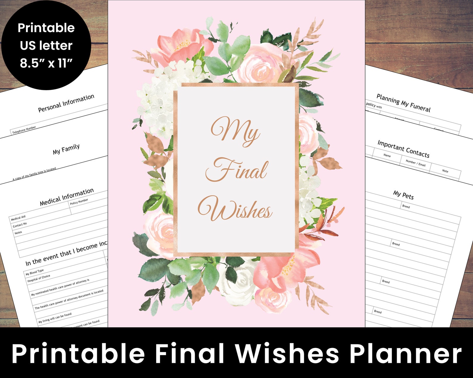 My Final Wishes Planner 8.5 X 11 US Letter Size PDF Etsy Australia My Final Wishes Planner 8.5 X 11 US Letter Size PDF Etsy Australia