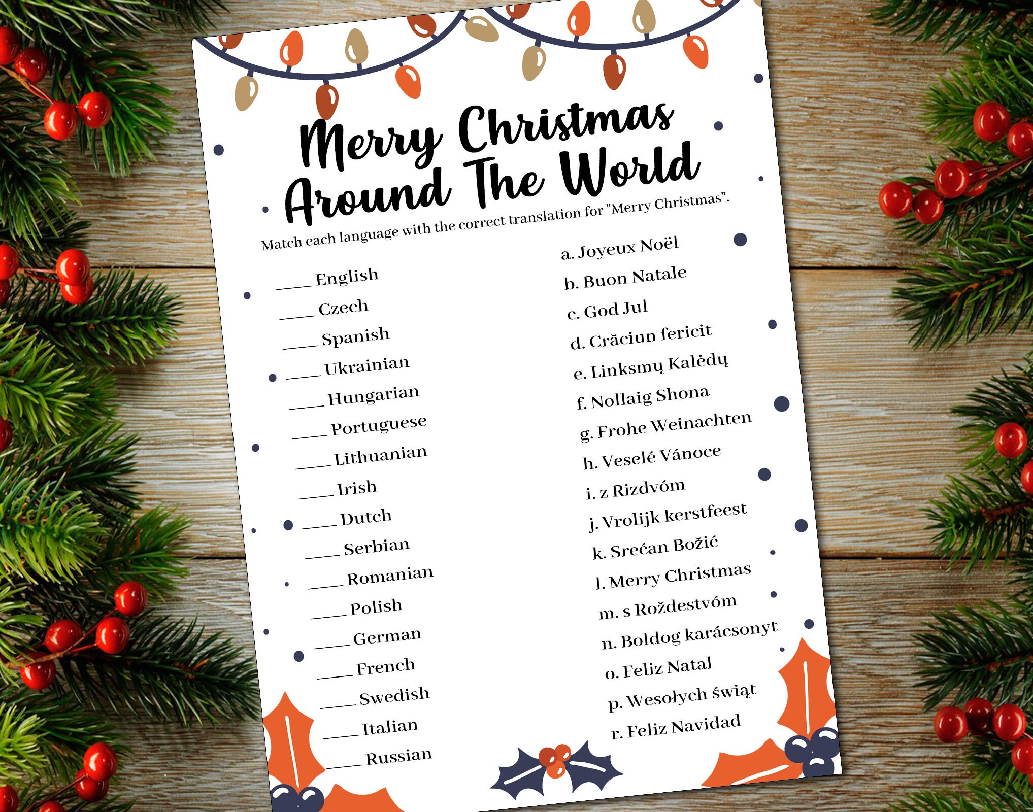 8 Christmas Games Best Christmas Party Games Christmas Party | Etsy