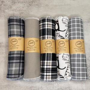 Reusable Paper Towels / Unpaper towels / 1 -ply Paperless towels / Plants / Fruit / Solid / Plaid / Sunflower / Cottagecore / Cloth towel image 4