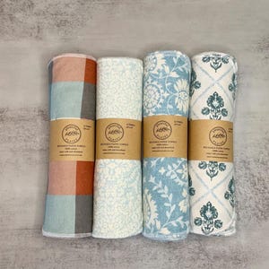 Reusable Paper Towels / Unpaper towels / 1 -ply Paperless towels / Plants / Fruit / Solid / Plaid / Sunflower / Cottagecore / Cloth towel image 6
