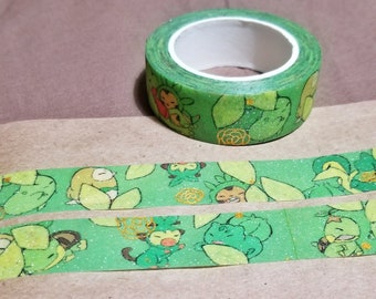 Gold Foil and Glittery Grass Type Starters Washi Tape
