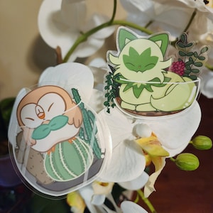 Grass Pocket Monster Terrarien | 3-Zoll-Aufkleber