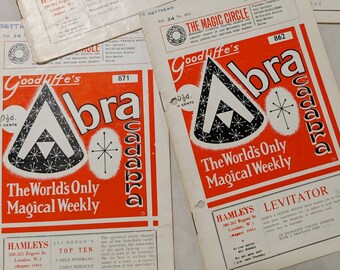 Vintage 1962 Abracadabra Magic Magazine - The Magic Circle