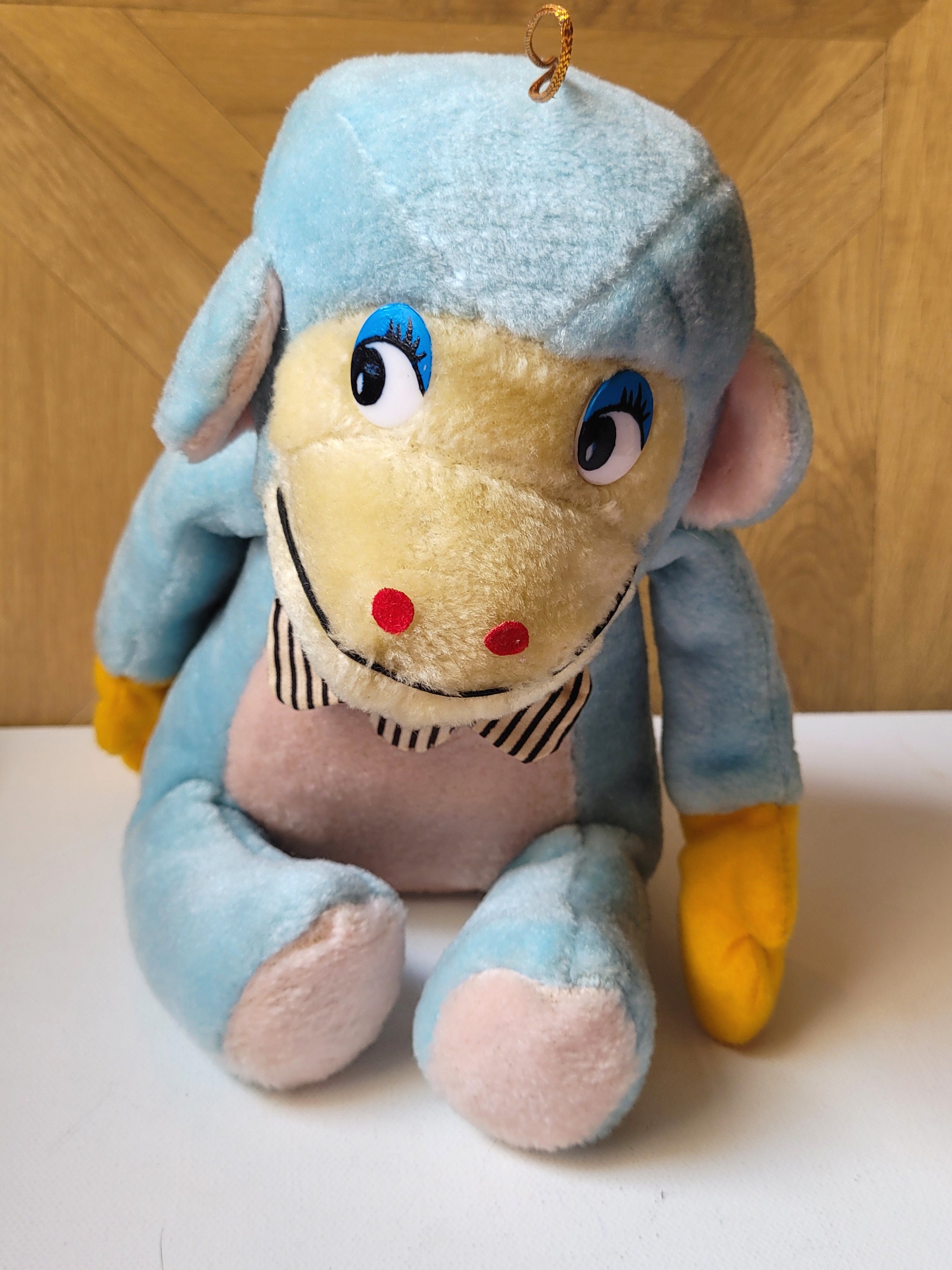ヴィンテージの手作りぬいぐるみ猿のおもちゃ：1960年代のレトロな