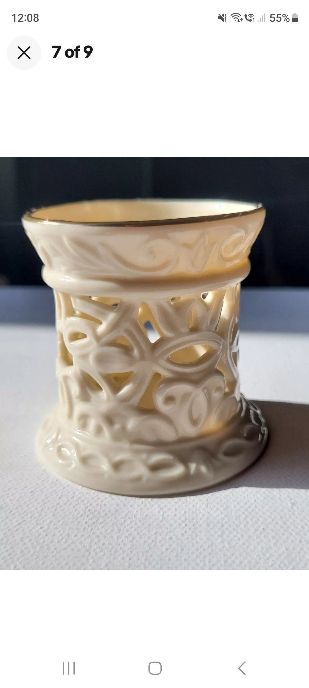 * vintage candle * ✵ * ✵ 陶器の キャンドル vintage candle * ✵ * ✵ 陶器の キャンドル