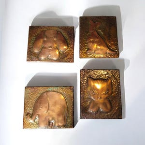 Handmade Copper Animal Wall Art: Vintage Nursery Decor