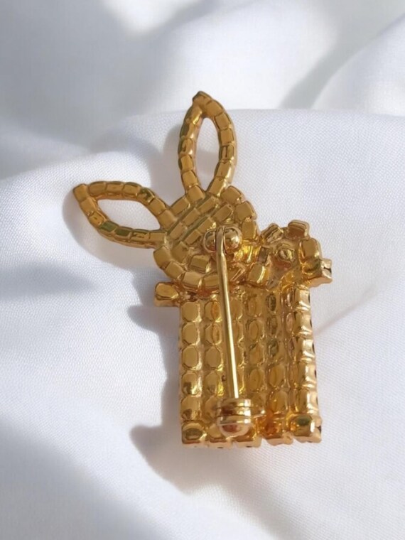 ヴィンテージ バトラー＆ウィルソン クリスタル ラビット ブローチ