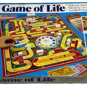 Vintage &quot;Spiel des Lebens&quot; Brettspiel 1978 Geburtstagsgeschenk, MB Spiele KOMPLETT Seltenes Sammler Familienbrettspiel Spiele Nachtgeschenk für Ihn