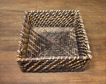 Rattan Squared Napkin Holder Basket