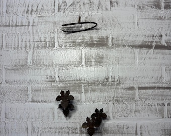 Campana de viento con forma de hoja de metal