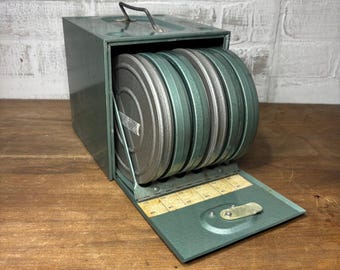 ビンテージメタルフィルムリール収納ケース