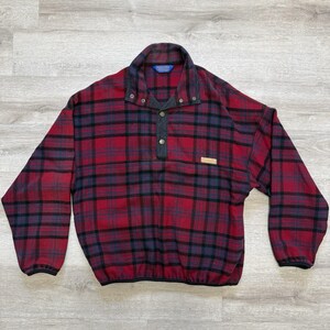 Vintage Pendleton Men’s S 100% Wool Southwestern Aztec Snap Pullover USA image 1