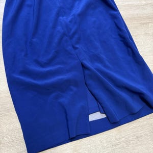 Papell Studio Adrianna Papell Navy Blue Midi Dress Size 4 image 4