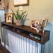 Console Table with Shelf Narrow, Reclaimed Wood, Radiator Cover, Hallway Decor, Narrow Console, Console Table, Entryway table