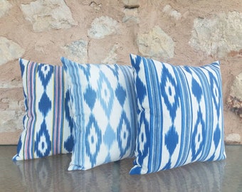 Almohada ikat Mallorca, cojín ikat Mallorca, fundas de almohada de tiro 18" x 18", fundas de almohada de lenguas mallorquinas, cojín de tela típica mallorquina