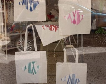 Bolso lenguas mallorquinas, bolso tela mallorquina, bolso tela