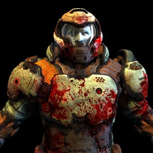 DOOM Slayer Doomguy Wearable Armor 3D Model | Etsy