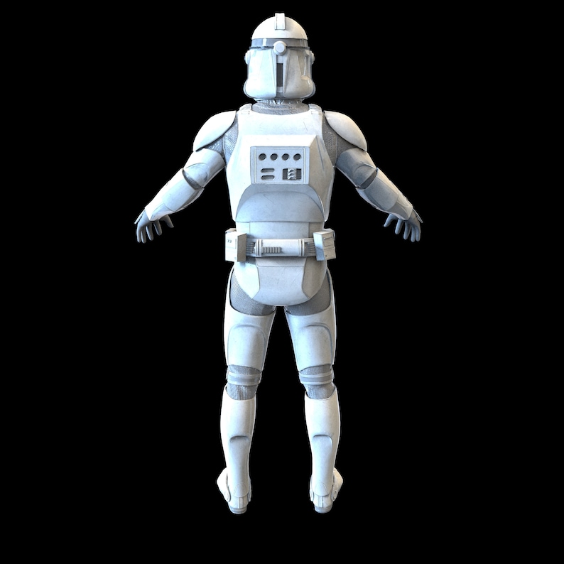 Clone Trooper Phase 2 Wearable Armor 3D Model STL - Etsy