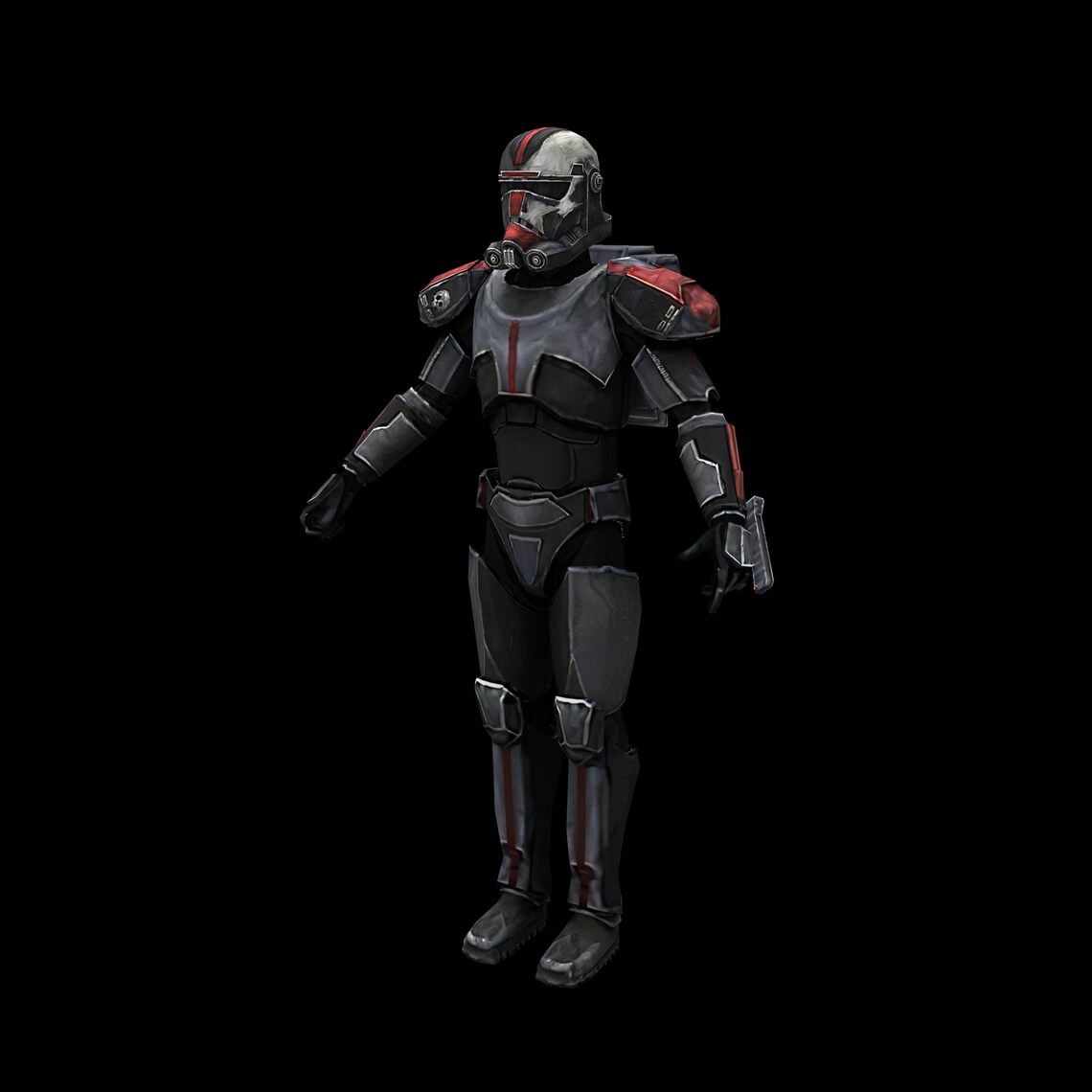 Clone Wars Hunter Bad Batch Squad 99 Wearable Armor 3D Model | Etsy